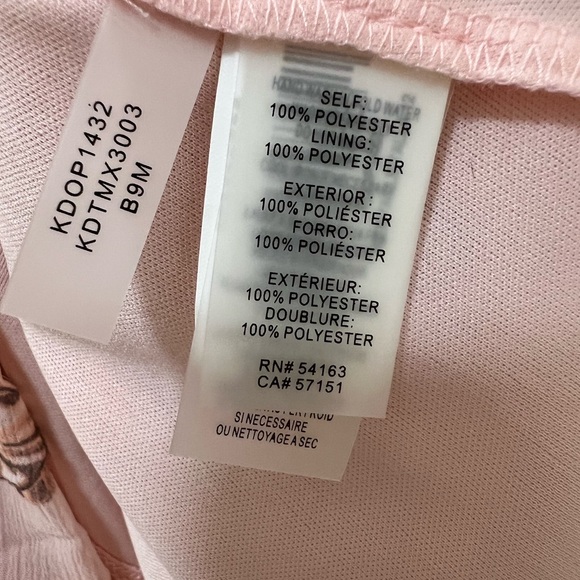 NWT Kensie Pink Pleated Butterfly Flowers Dress - Picture 14 of 14